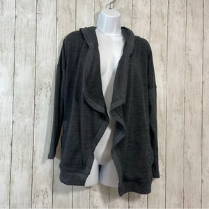 Athleta Blissful Hooded Charcoal Wrap Extra Small